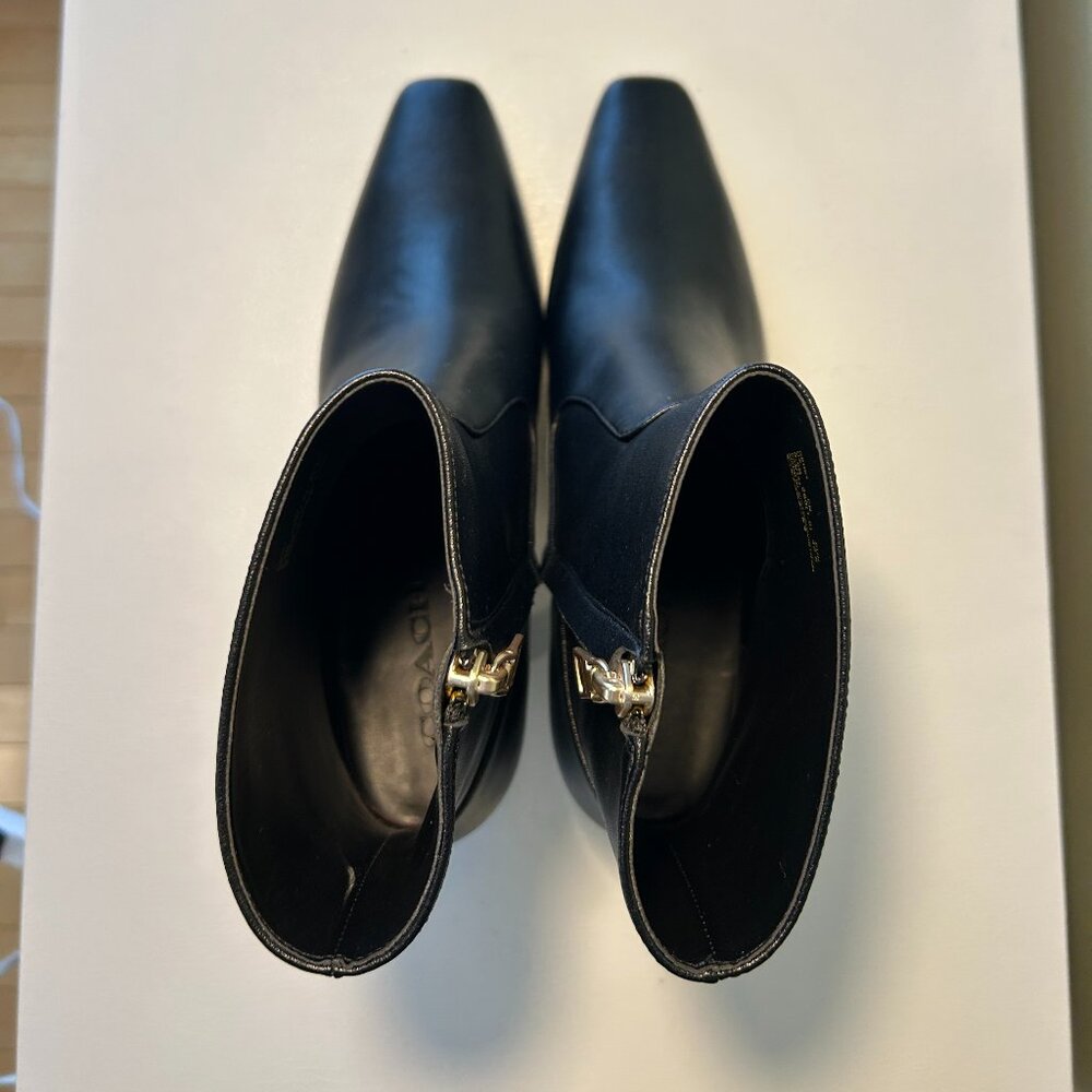Coach Women's Leather Kitten Heel Bootie - Picture 11 of 15